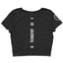 Technostoff Stripe Crop Top in schwarz von hinten